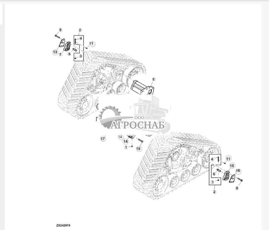Фланцы гусениц 